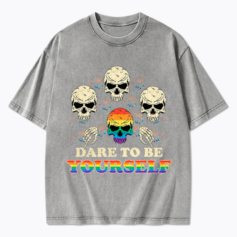 Dare to be Yourself Washed T-Shirt