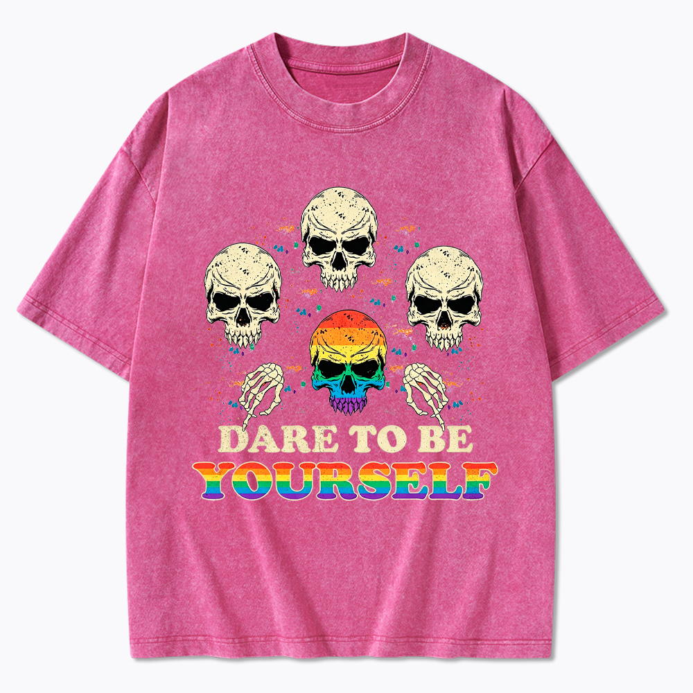 Dare to be Yourself Washed T-Shirt