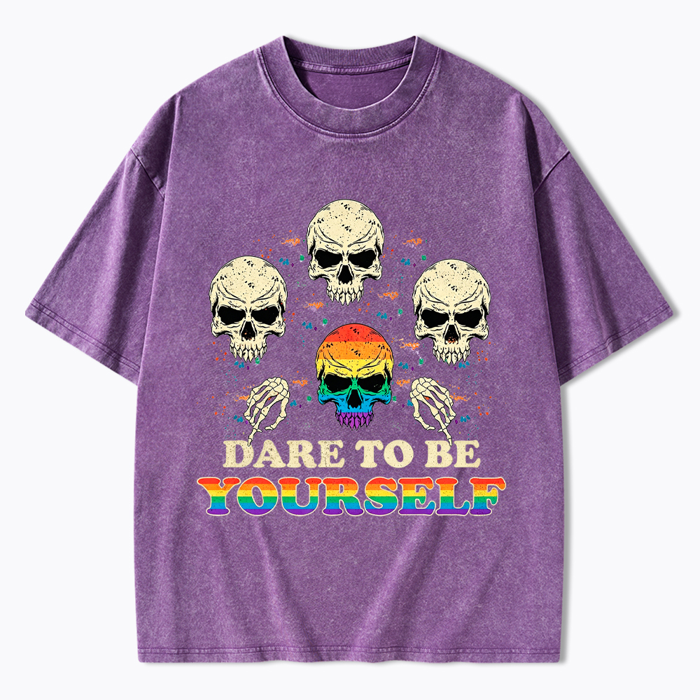 Dare to be Yourself Washed T-Shirt