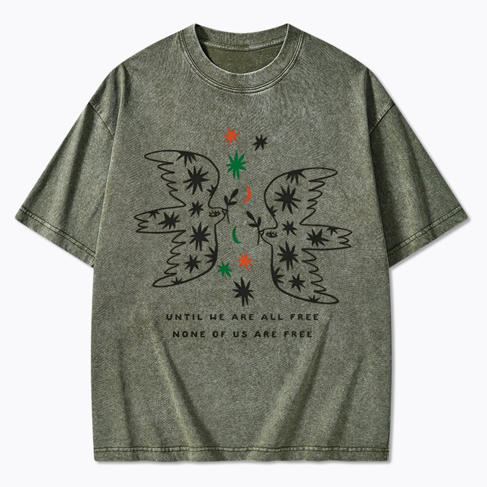 Until We are All Free None of Us are Free Washed T-Shirt