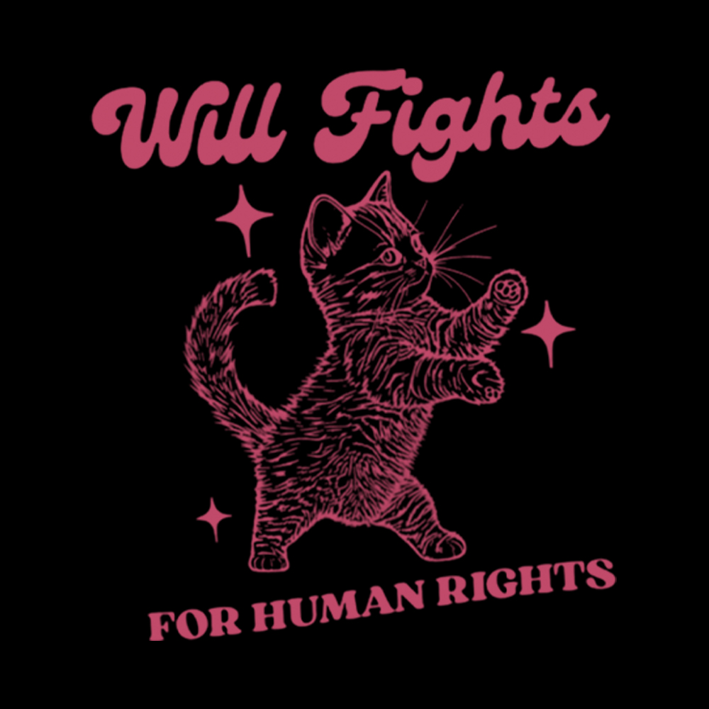 Will Fights for Human Rights Washed T-Shirt