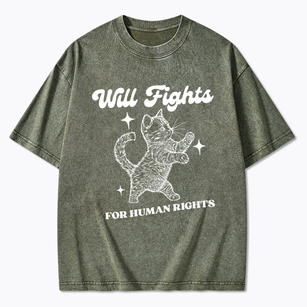 Will Fights for Human Rights Washed T-Shirt