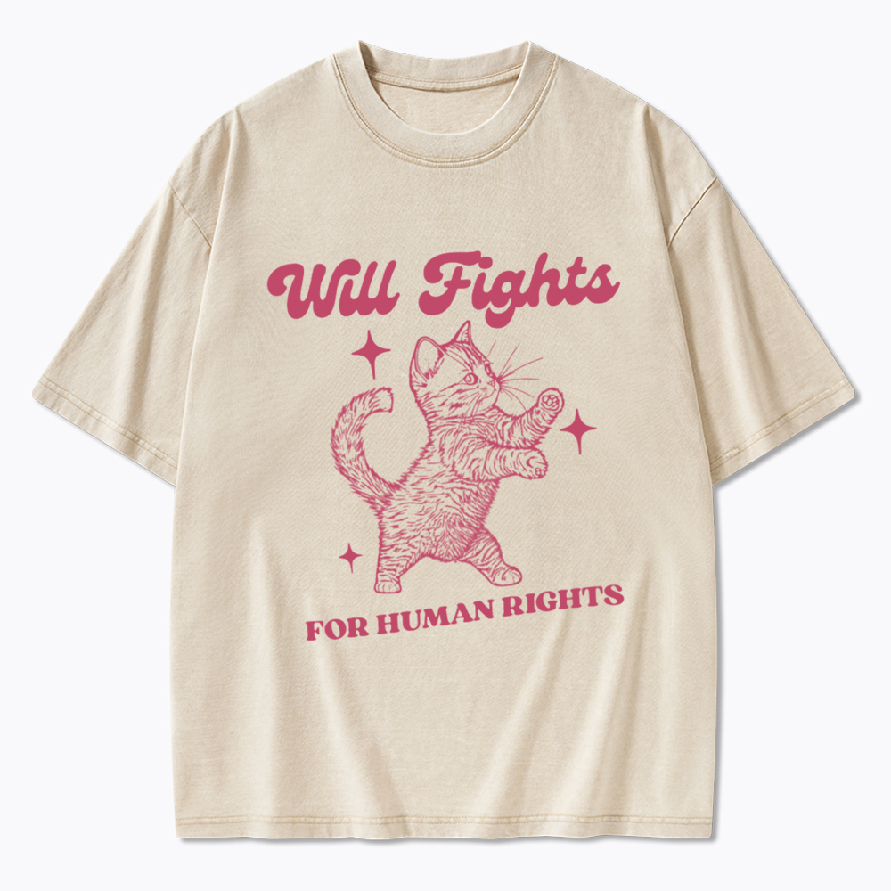 Will Fights for Human Rights Washed T-Shirt