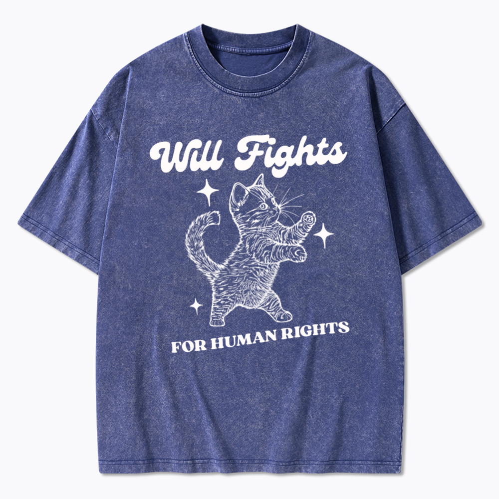 Will Fights for Human Rights Washed T-Shirt