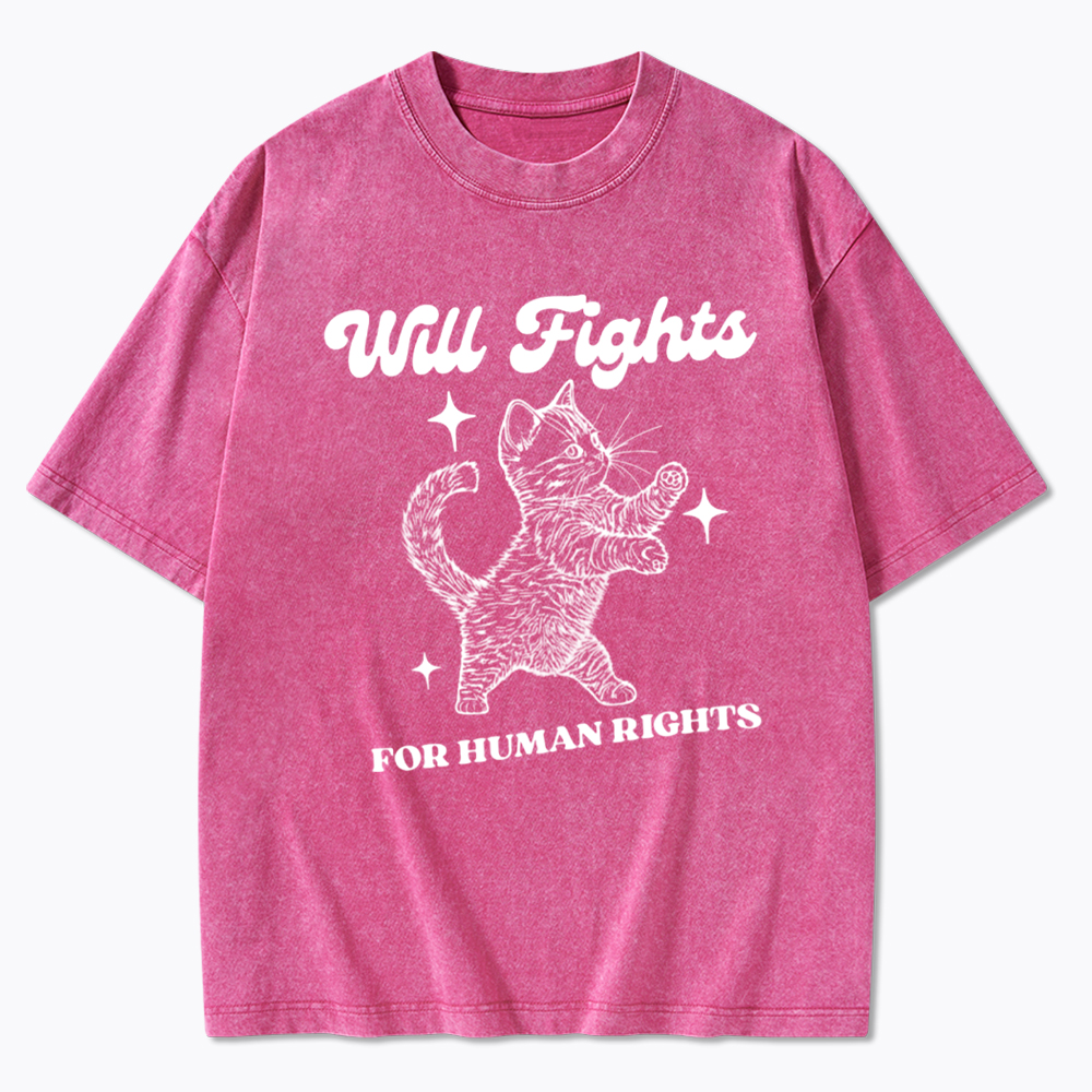 Will Fights for Human Rights Washed T-Shirt