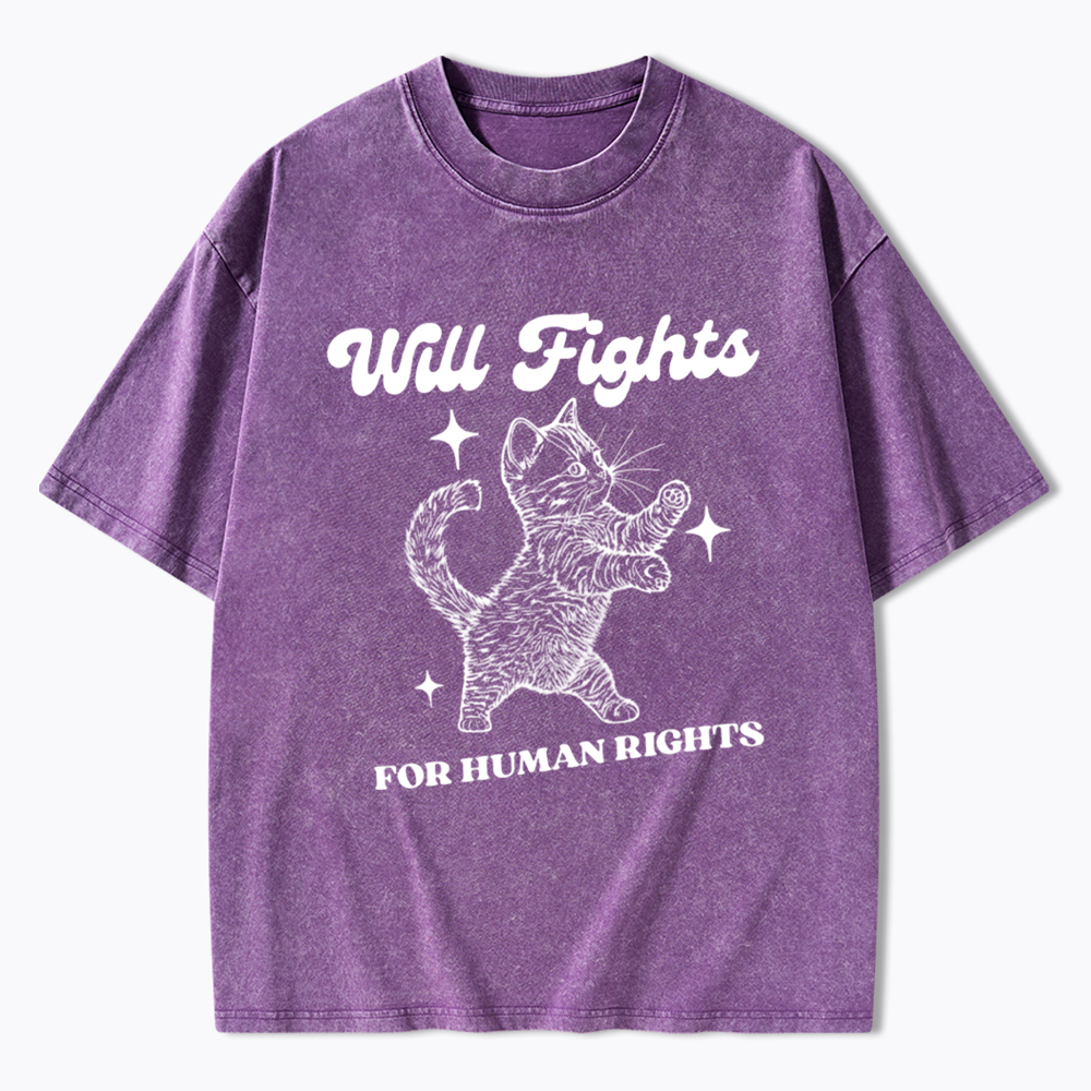 Will Fights for Human Rights Washed T-Shirt