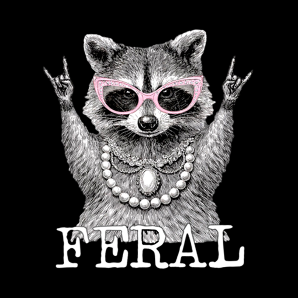 Feral Raccoon In My Feral Era Washed T-Shirt