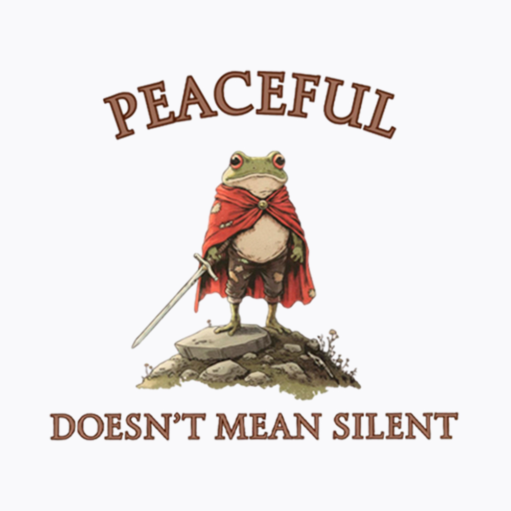 Peaceful Doesn’t Mean Silent Washed T-Shirt