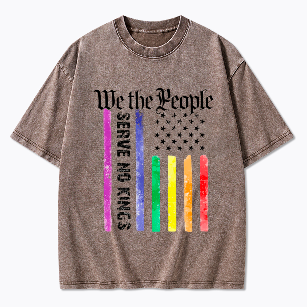 We The People Serve No Kings Washed T-Shirt
