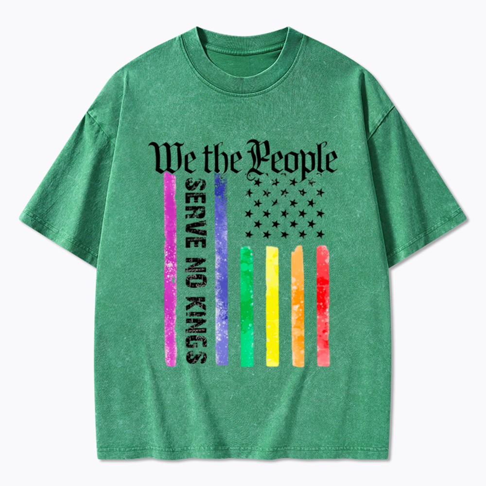 We The People Serve No Kings Washed T-Shirt