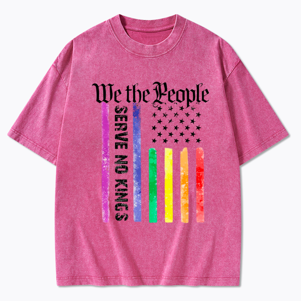 We The People Serve No Kings Washed T-Shirt