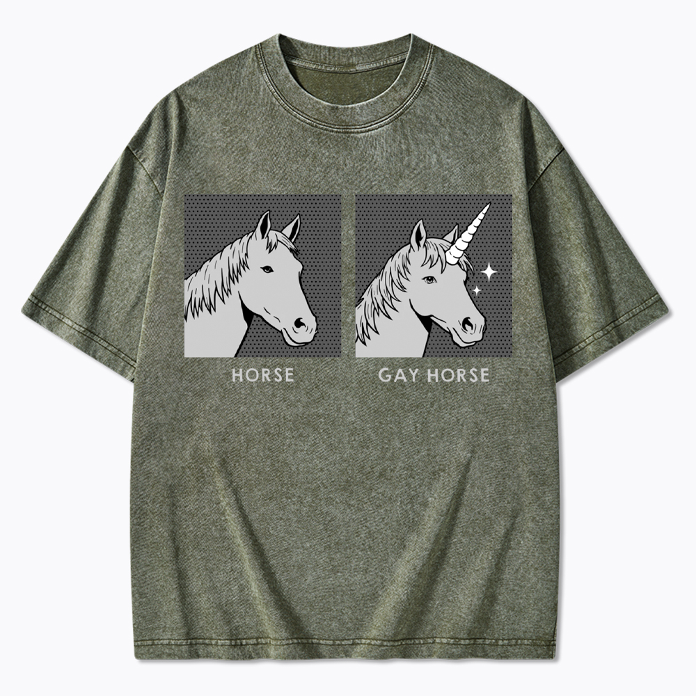 Gay Horse Washed T-Shirt