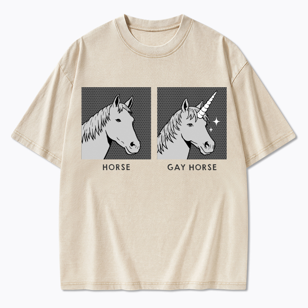 Gay Horse Washed T-Shirt