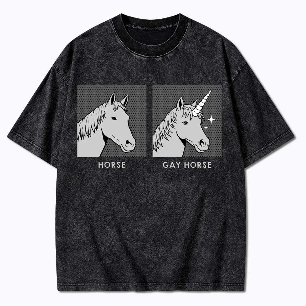 Gay Horse Washed T-Shirt