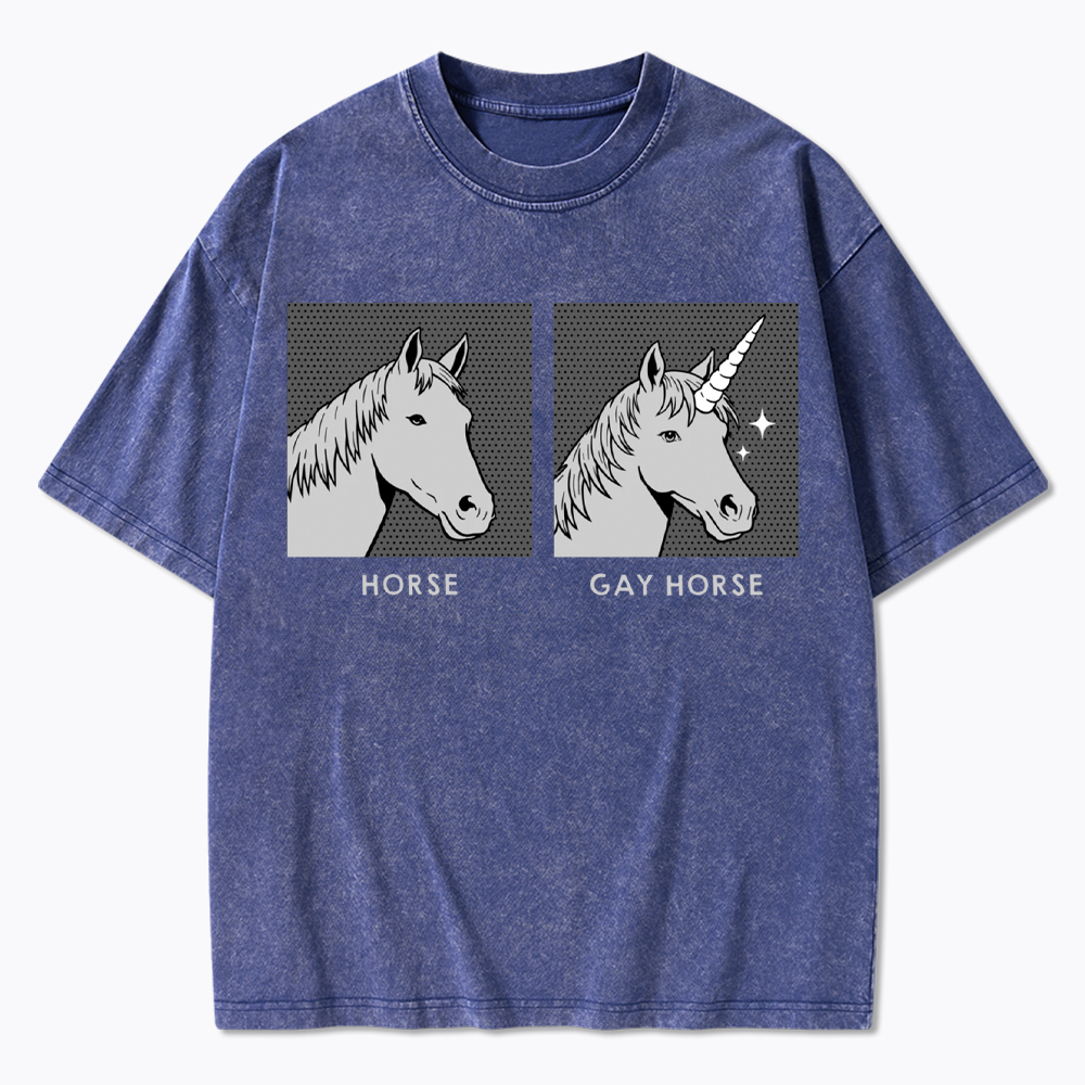 Gay Horse Washed T-Shirt