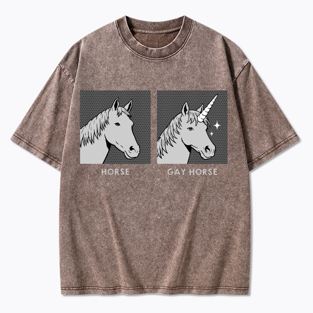 Gay Horse Washed T-Shirt