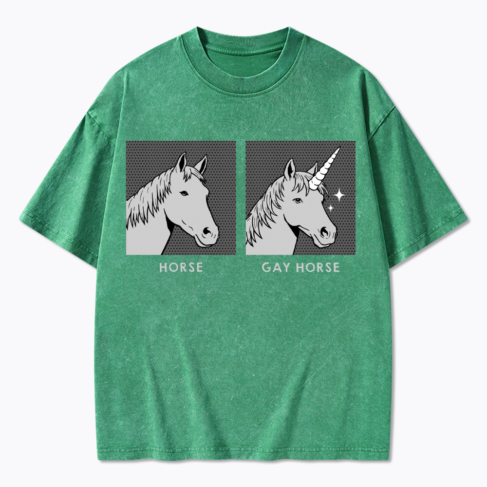 Gay Horse Washed T-Shirt