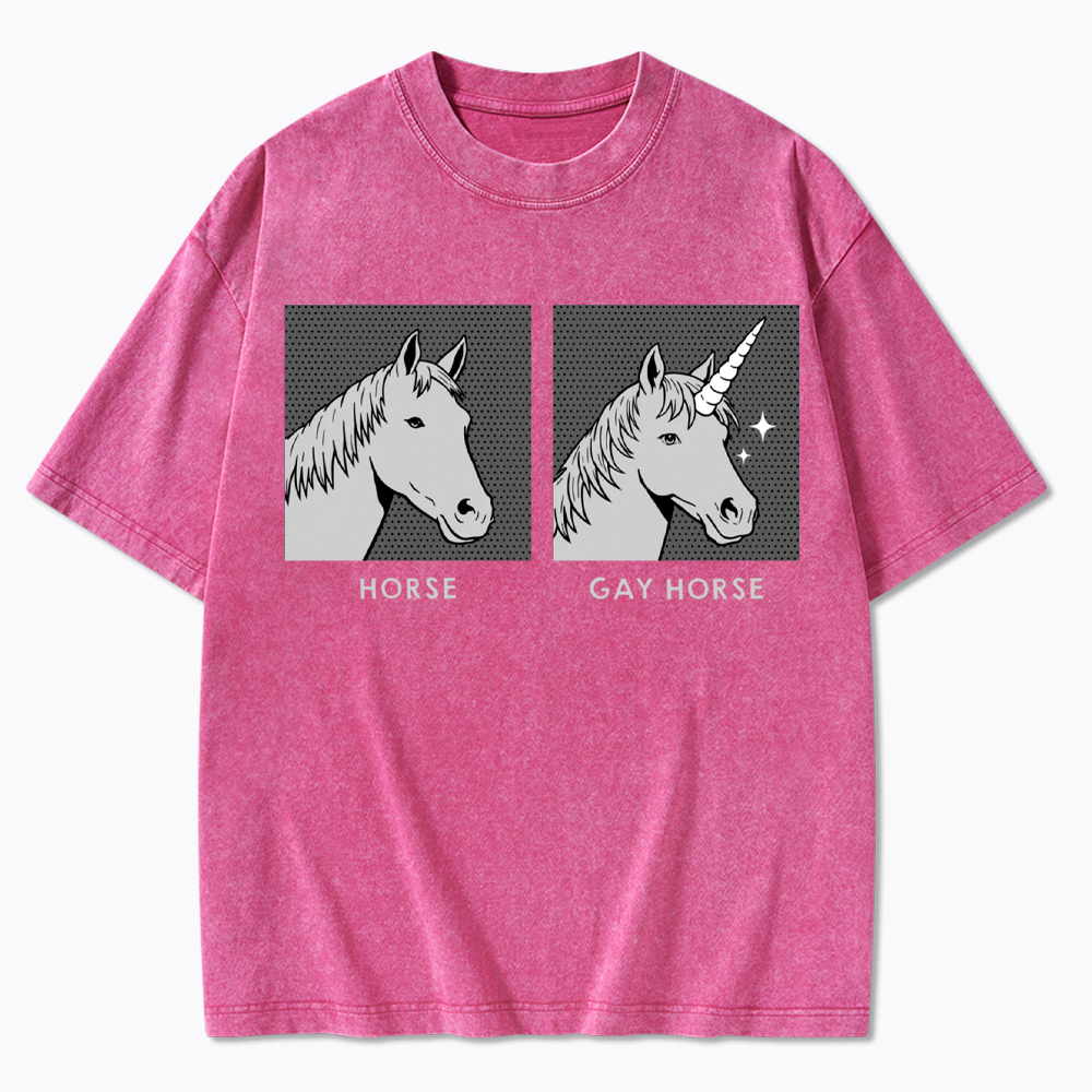 Gay Horse Washed T-Shirt