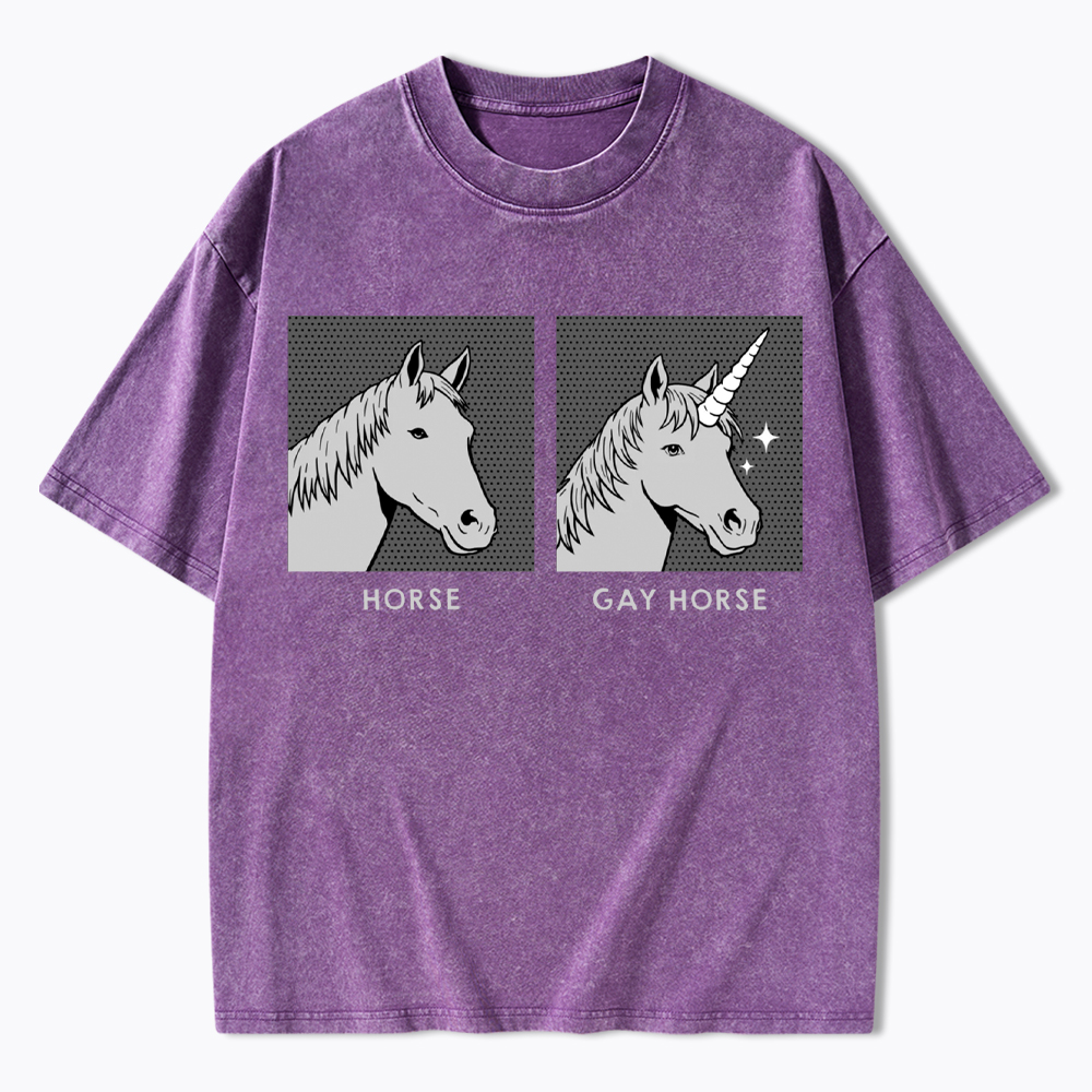 Gay Horse Washed T-Shirt