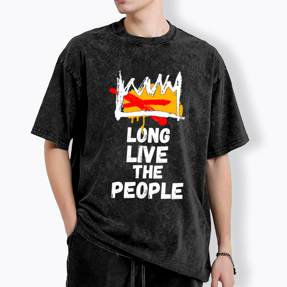 Long Live the People No Kings Washed T-Shirt