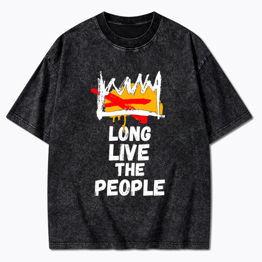 Long Live the People No Kings Washed T-Shirt