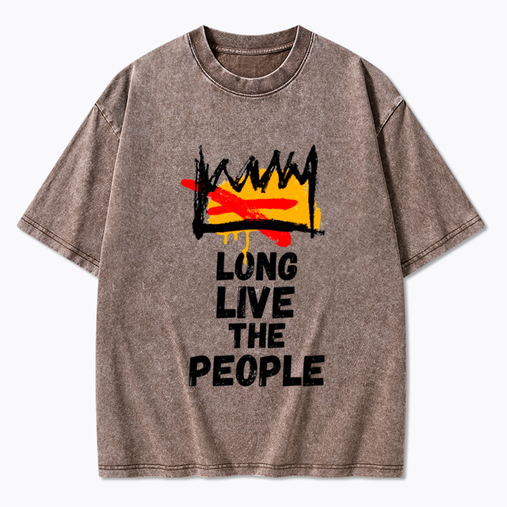 Long Live the People No Kings Washed T-Shirt