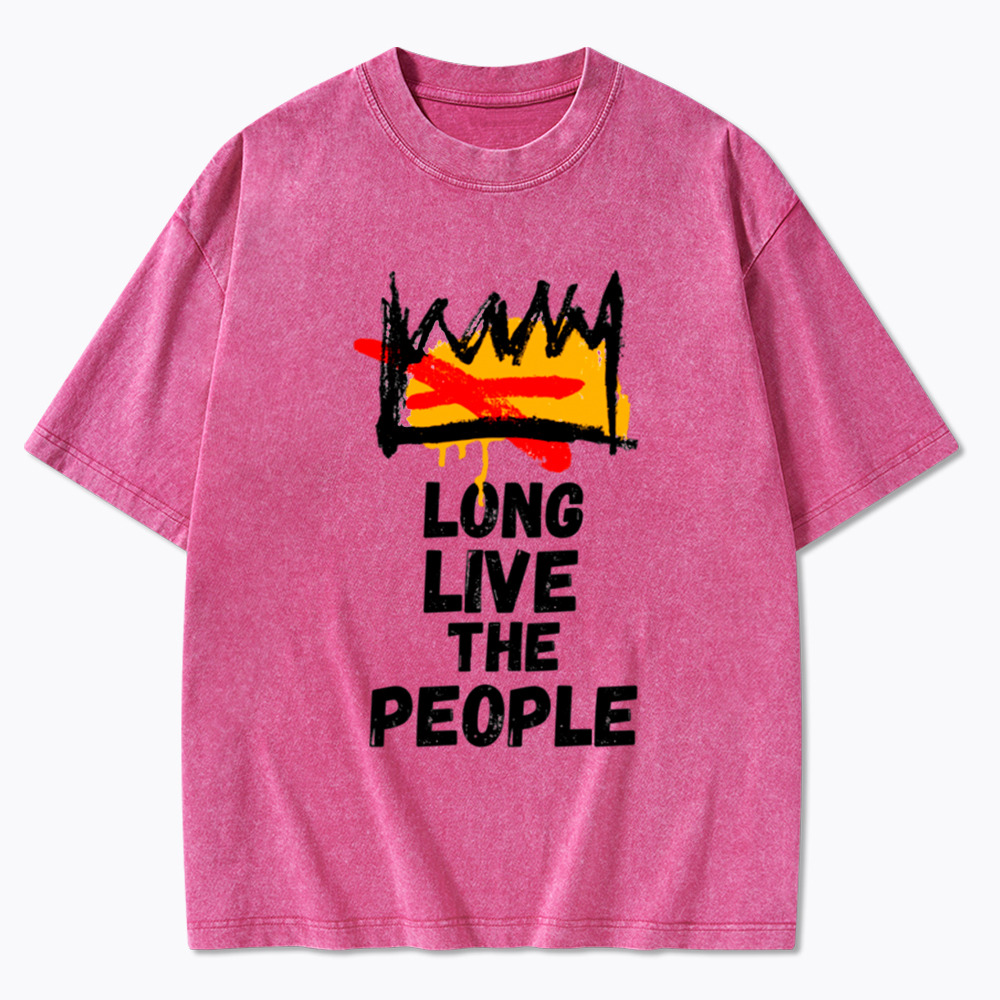 Long Live the People No Kings Washed T-Shirt