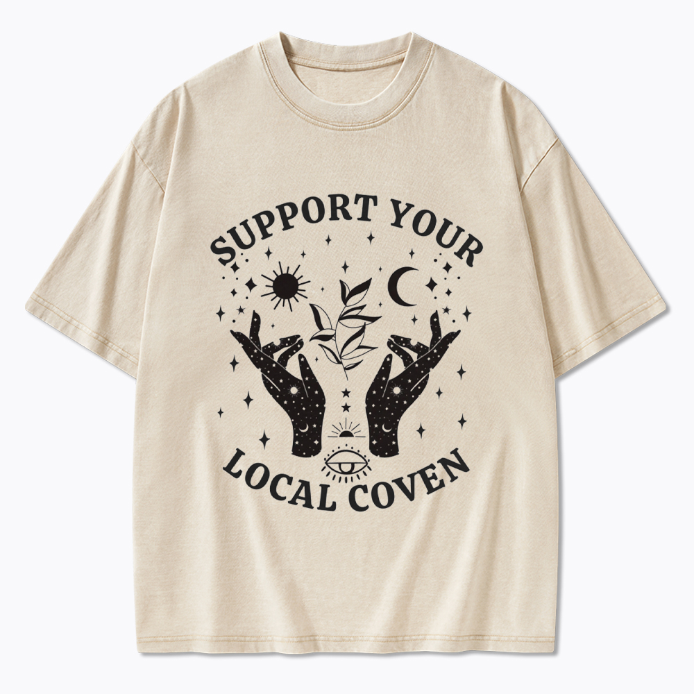 Support Your Local Coven Washed T-Shirt
