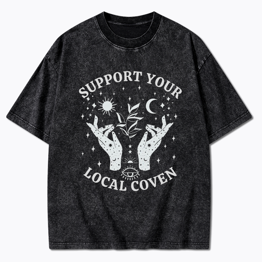 Support Your Local Coven Washed T-Shirt
