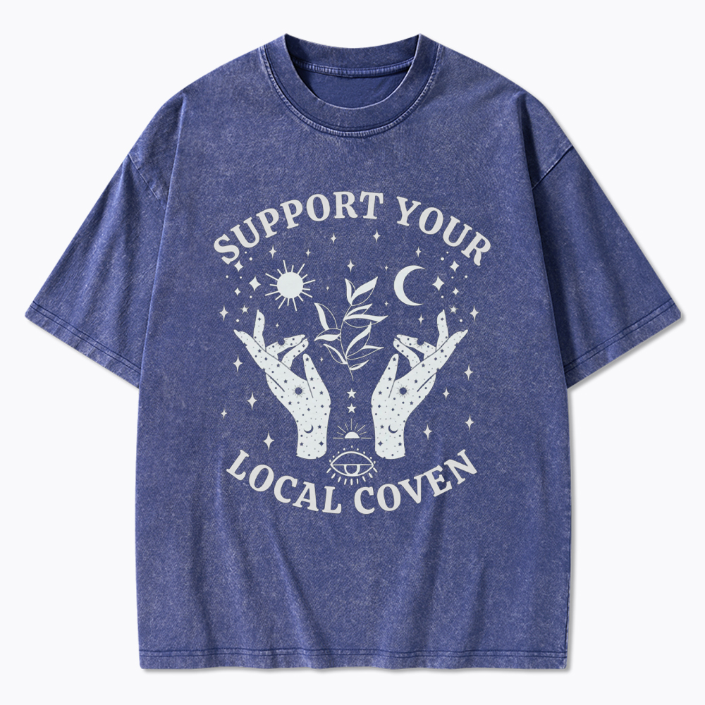 Support Your Local Coven Washed T-Shirt