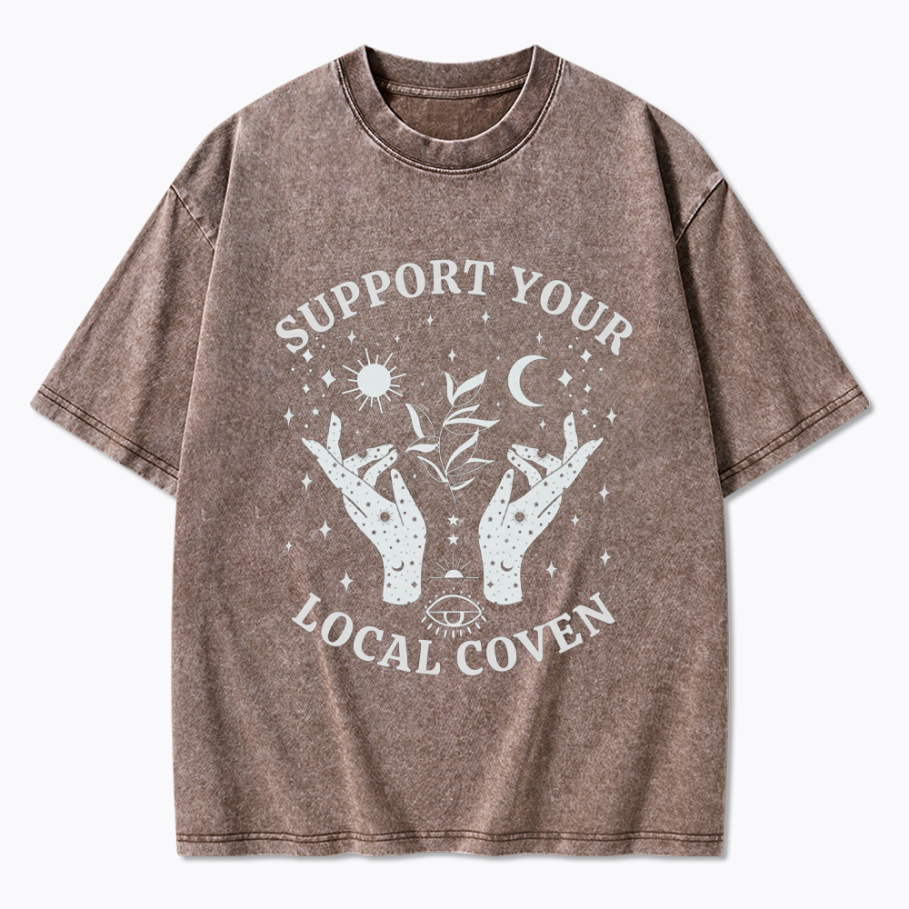Support Your Local Coven Washed T-Shirt