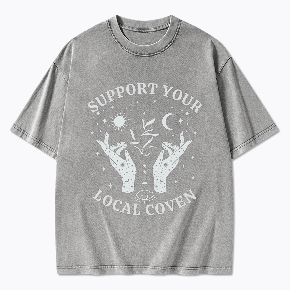 Support Your Local Coven Washed T-Shirt