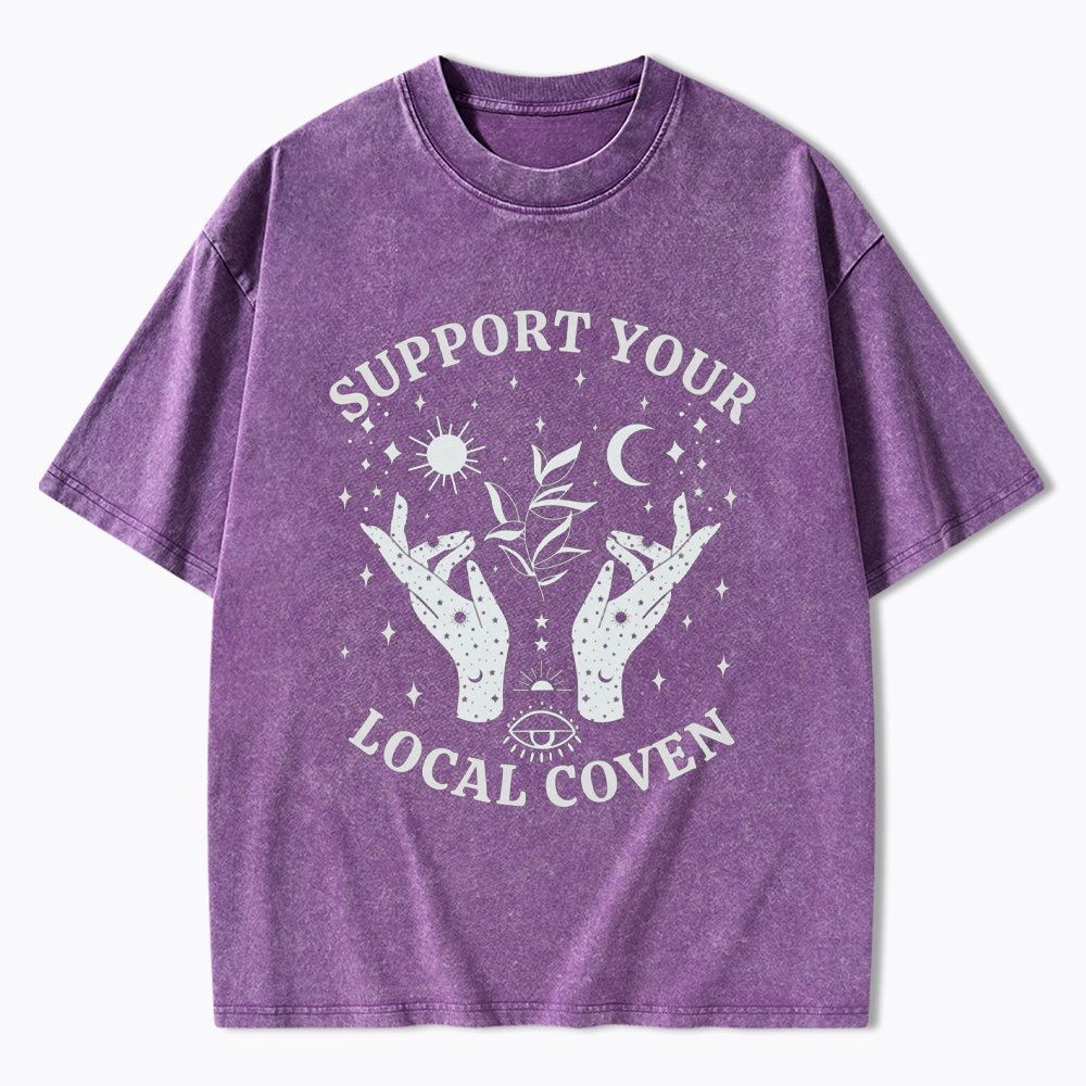 Support Your Local Coven Washed T-Shirt