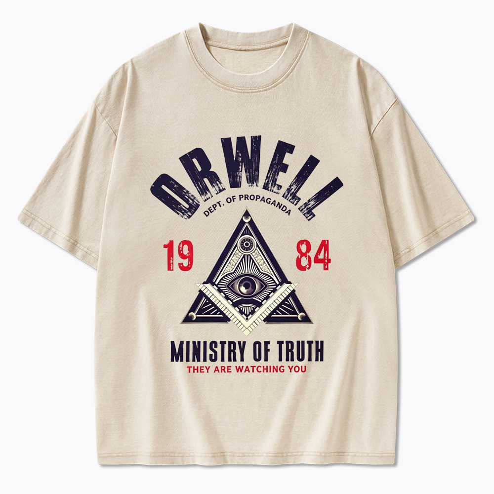 Department Of Propaganda Ministry Of Truth They Are Watching You Washed T-Shirt