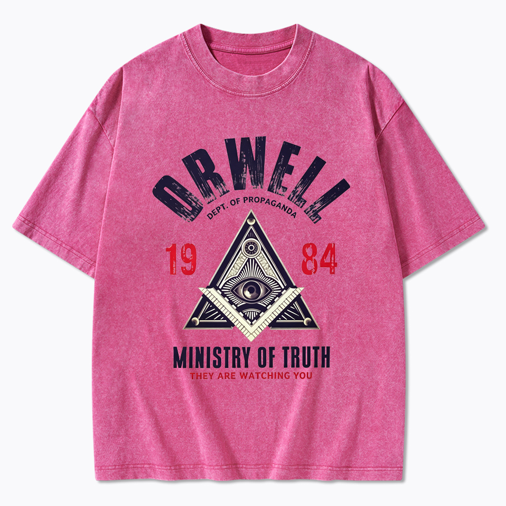 Department Of Propaganda Ministry Of Truth They Are Watching You Washed T-Shirt