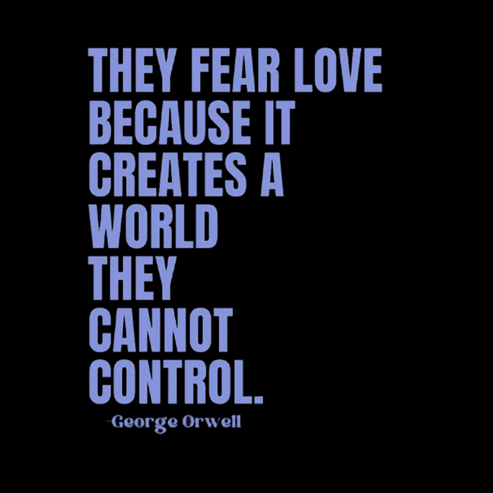They Fear Love Political Washed T-Shirt