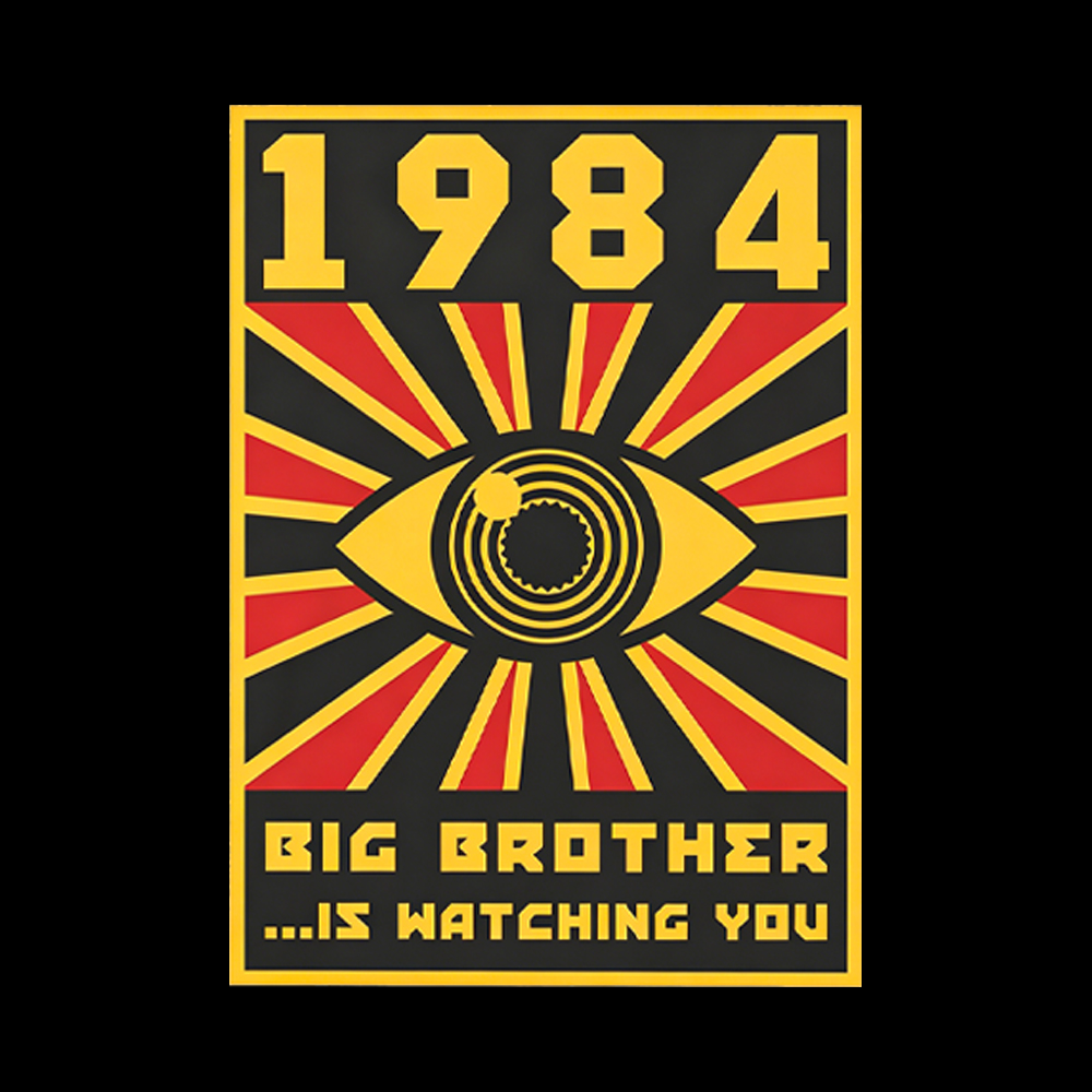 1984 Big Brother is Watching You Washed T-Shirt