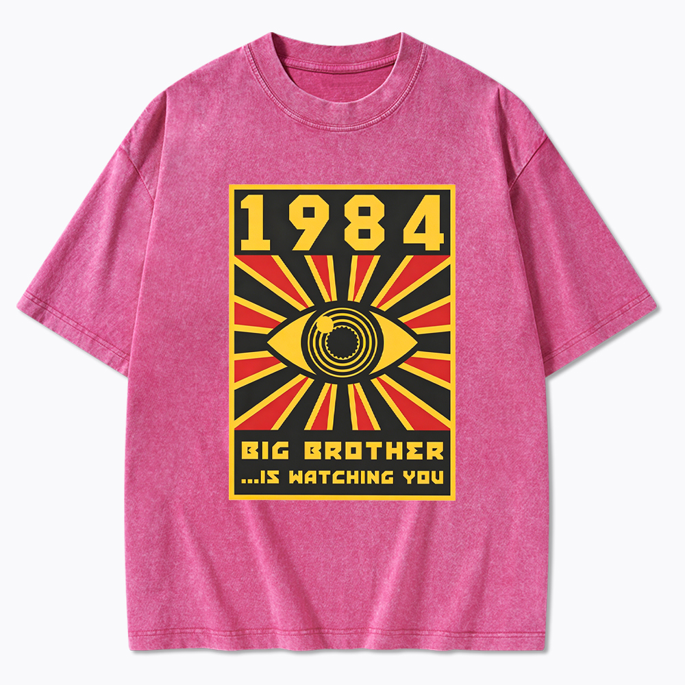 1984 Big Brother is Watching You Washed T-Shirt