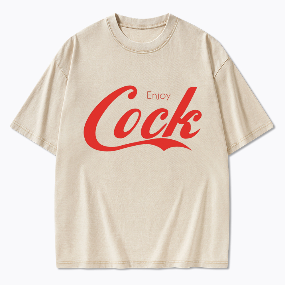 Enjoy Cock Gay Washed T-Shirt
