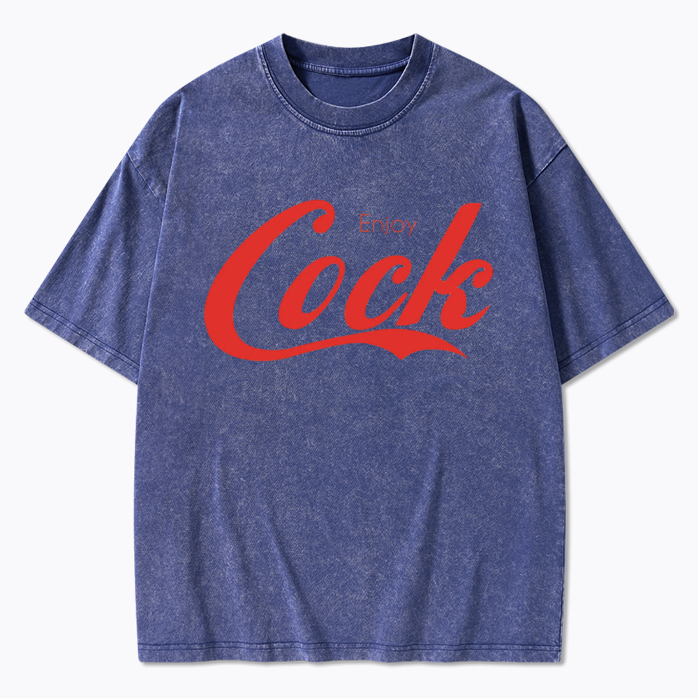Enjoy Cock Gay Washed T-Shirt