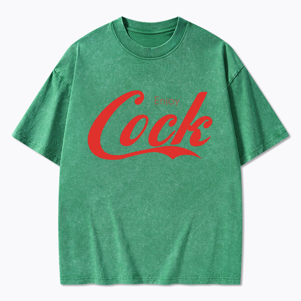 Enjoy Cock Gay Washed T-Shirt