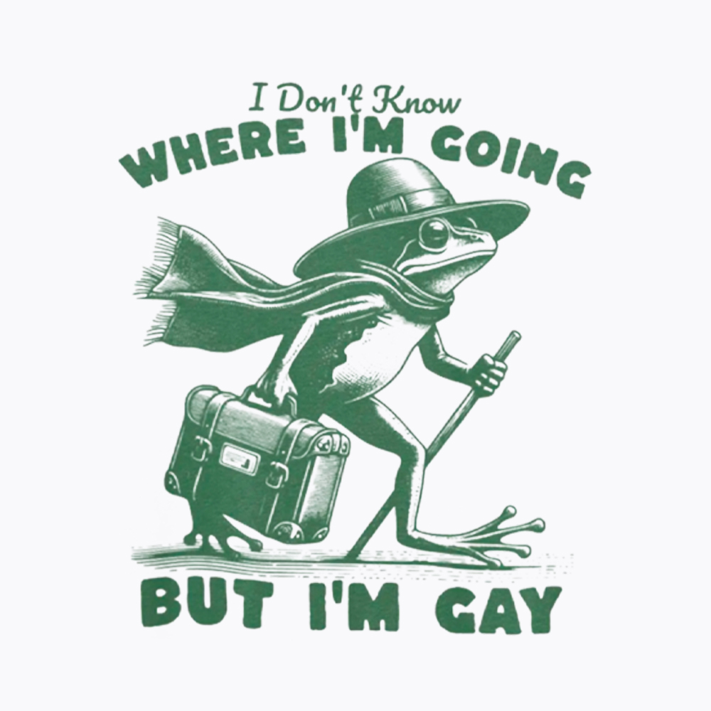 I Don't Know Where I'm Going But I'm Gay Washed T-Shirt