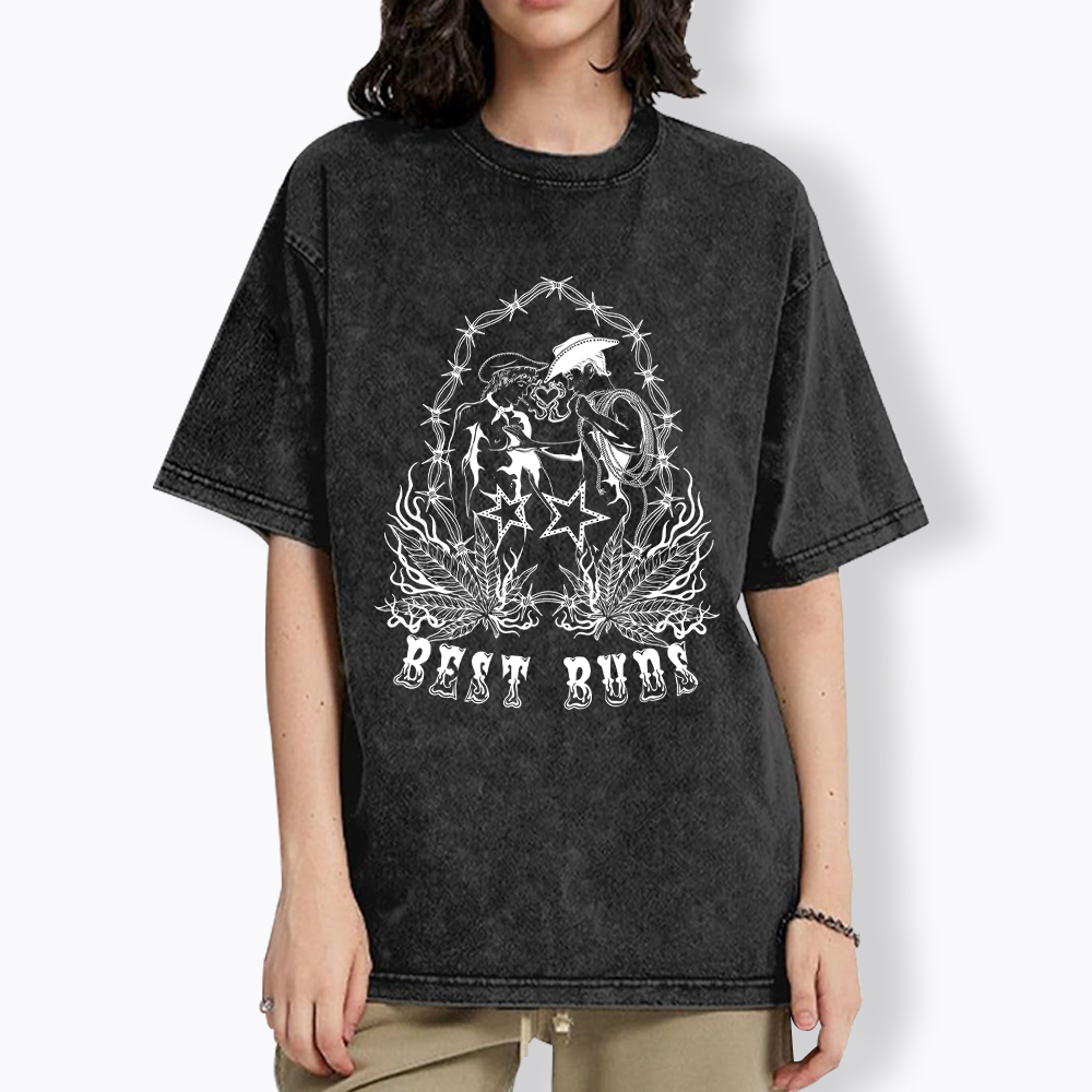 BEST BUDS Washed T-Shirt