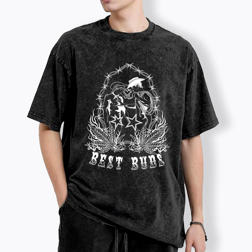 BEST BUDS Washed T-Shirt