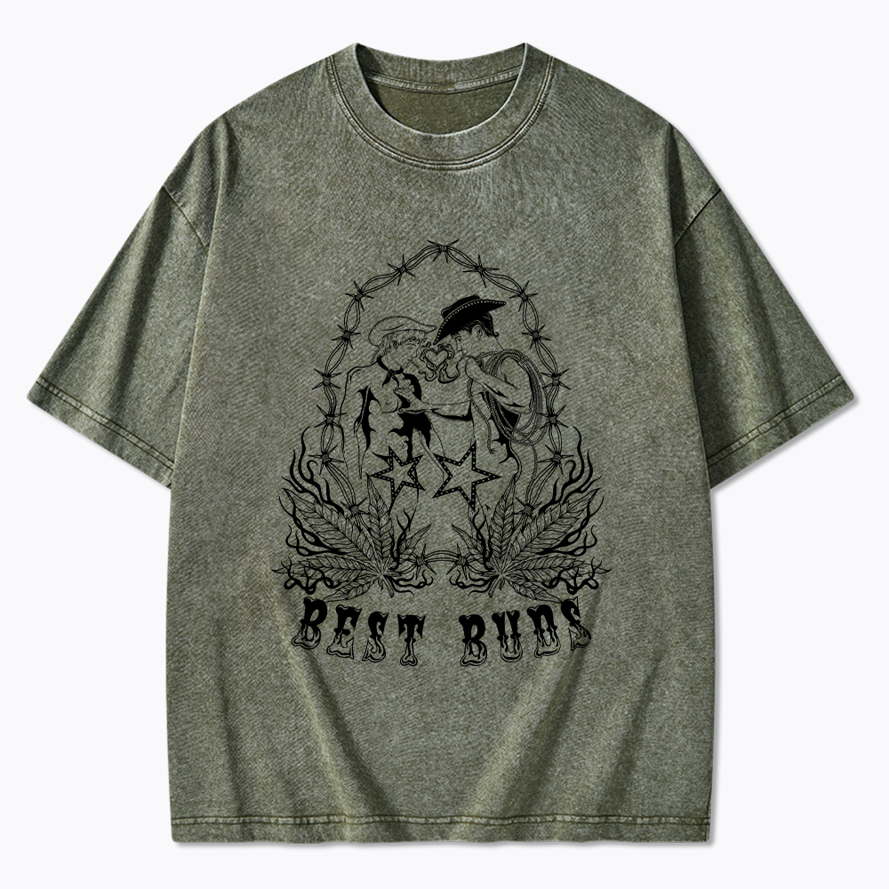 BEST BUDS Washed T-Shirt