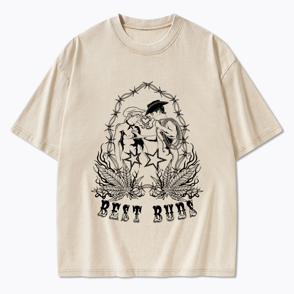 BEST BUDS Washed T-Shirt