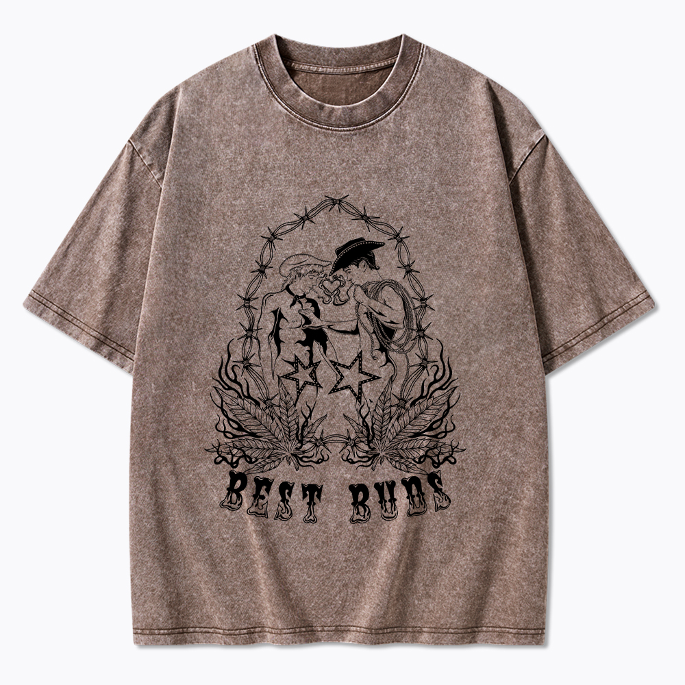 BEST BUDS Washed T-Shirt