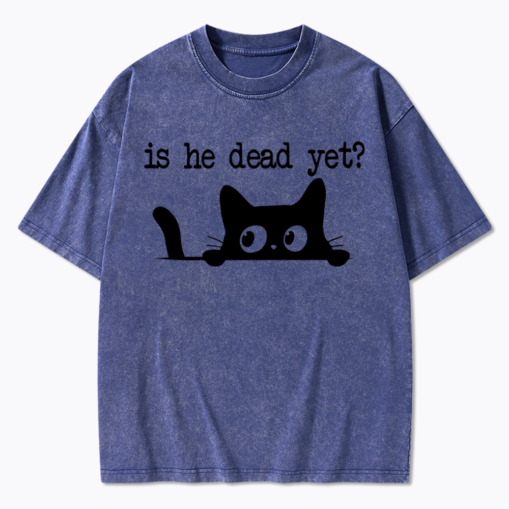 Is He Dead Yet Washed T-Shirt