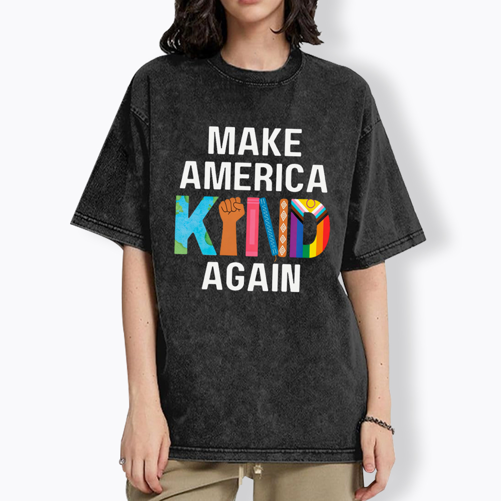 Make America Kind Again Washed T-Shirt
