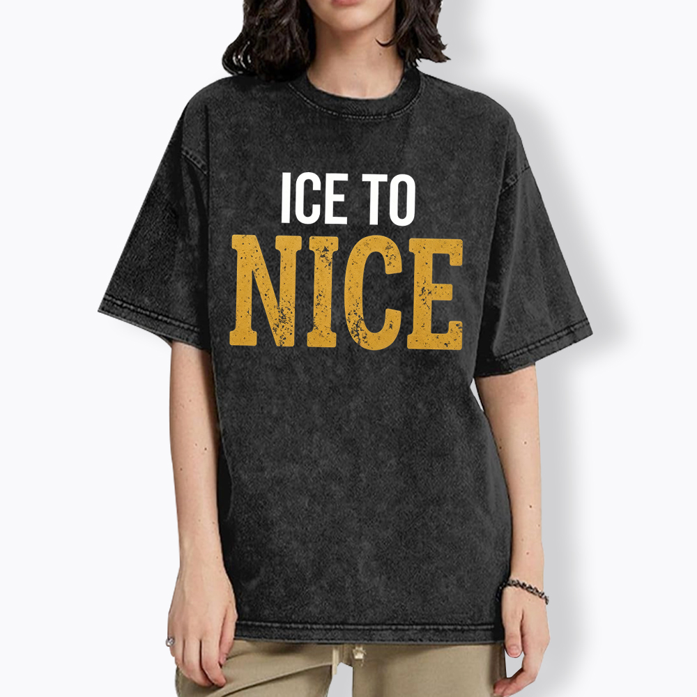 ICE to NICE Washed T-Shirt